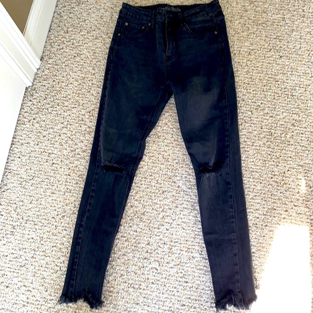 Wild fable, high wasted, ripped, skinny jeans